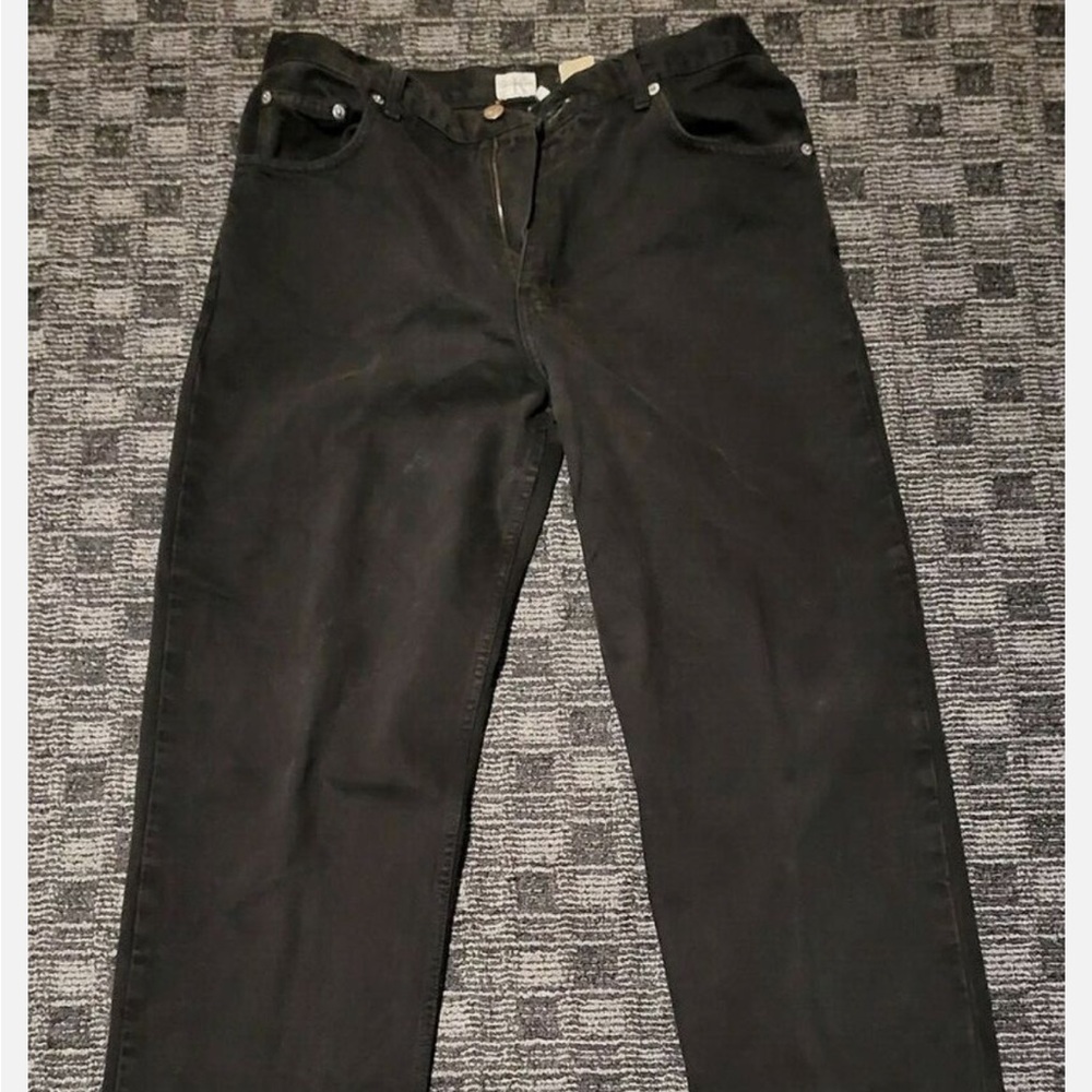 Calvin Klein Jeans 33x33 Regular Straight Black Denim 36009
